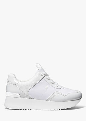 michael kors raina canvas platform trainer