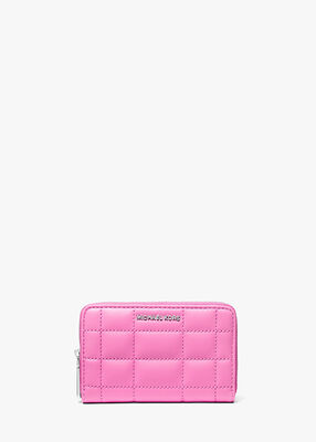 michael kors small quilted leather wallet