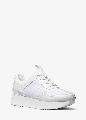 michael kors raina canvas platform trainer