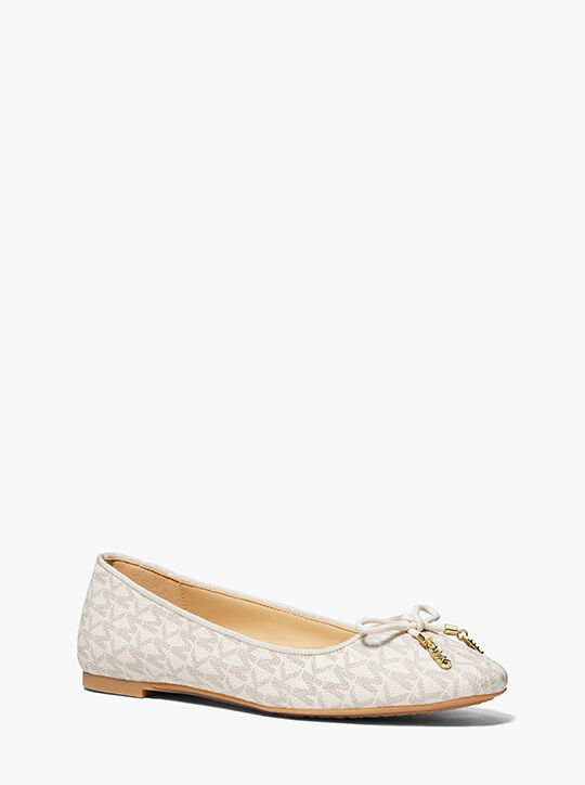 michael kors nori logo ballet flat