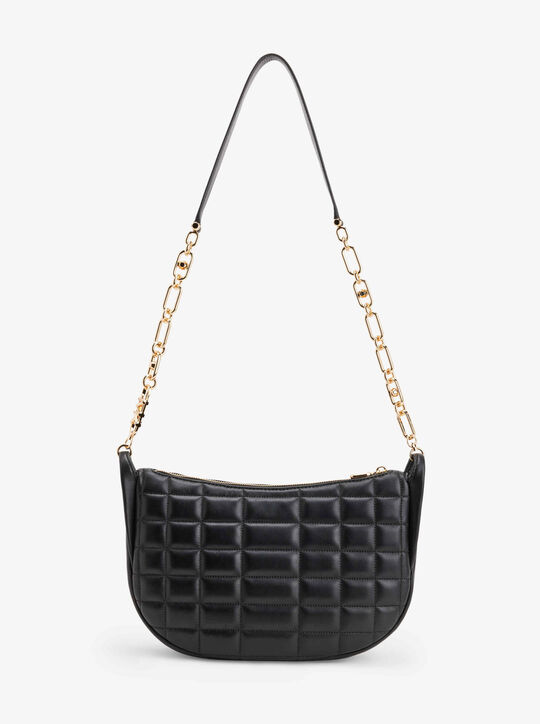 Kendall Large Quilted Leather Chain-Link Shoulder Bag