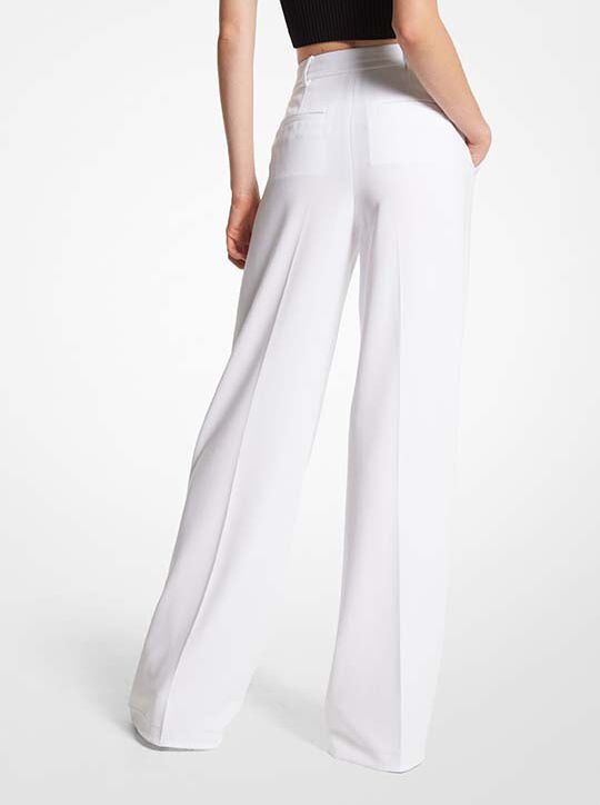 michael kors crepe wide leg pants