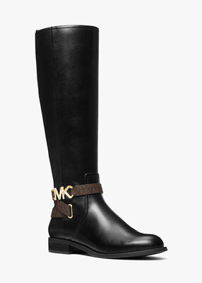 Reed Faux Leather and Logo Boot