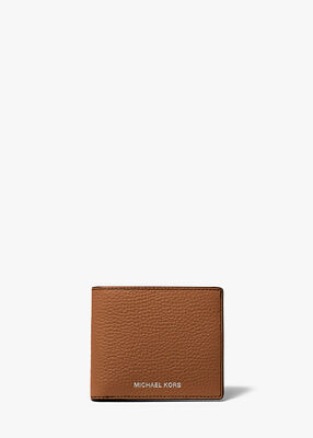 Hudson Pebbled Leather Slim Billfold Wallet