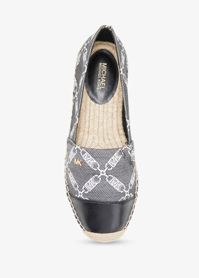 michael kors kendrick empire diamond logo jacquard slip on espadrille