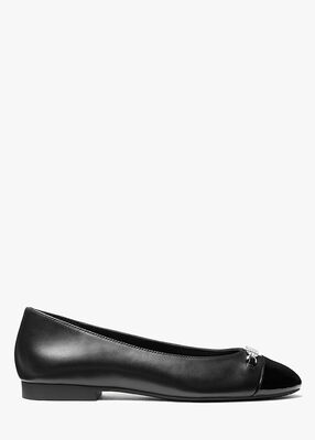 michael kors rebecca flex leather ballet flat