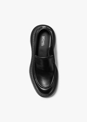 michael kors shiloh leather loafer