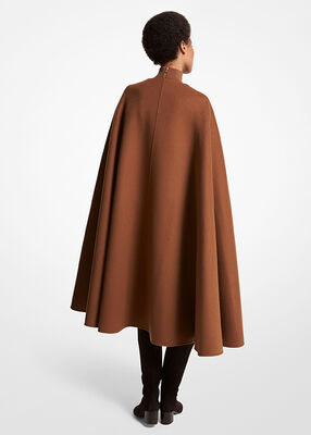 Double Faced Wool Melton Cape
