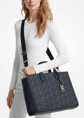 Gigi Large Empire Signature Logo Tote Bag