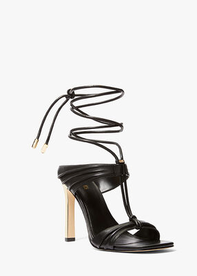 michael kors gabriella leather lace up sandal