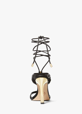 michael kors gabriella leather lace up sandal