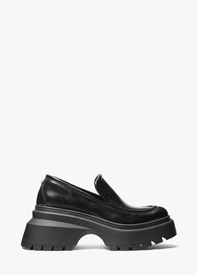 michael kors shiloh leather loafer