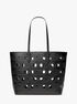 Eliza Large Perforated Empire Logo Tote Bag