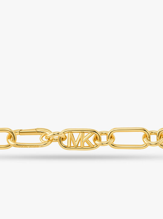 Michael Kors 14K Gold-Plated Empire Chain Double Layer Necklace