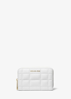 michael kors small quilted leather wallet