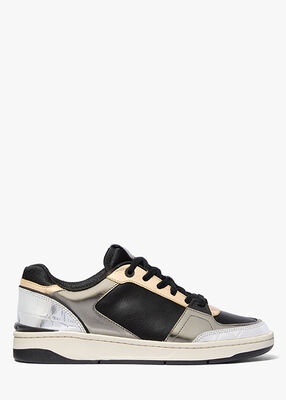 michael kors rebel color block leather sneaker