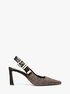 michael kors darrington empire monogram slingback pump