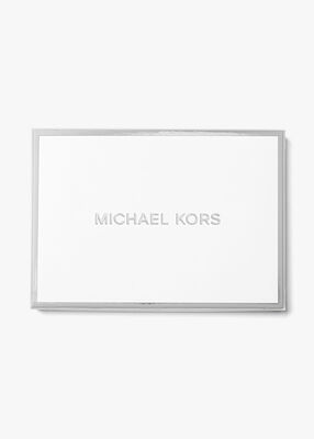 michael kors pebbled leather card case