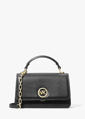 michael kors delancey small leather crossbody satchel