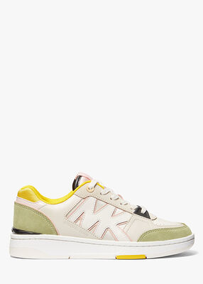 michael kors rebel color block leather and mesh sneaker