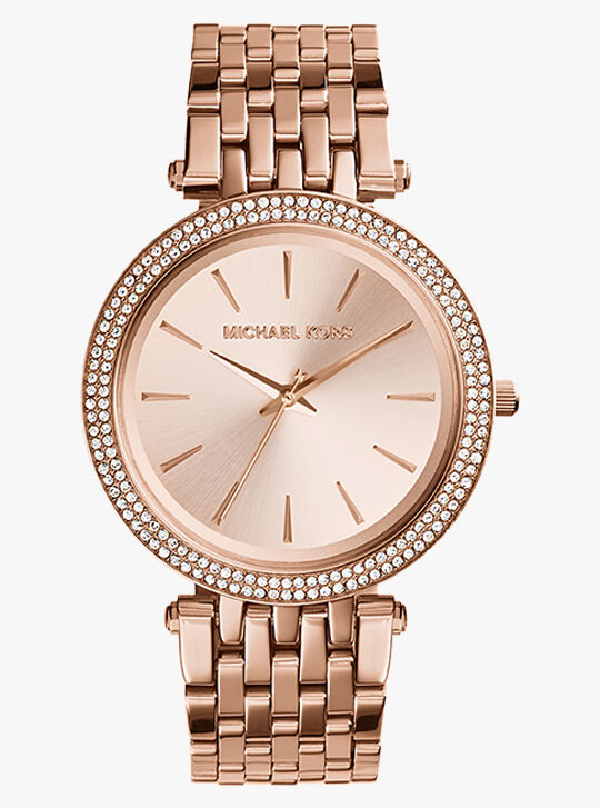 Michael kors darci discount watch two tone