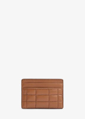 michael kors jet set quilted leather card case