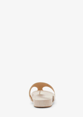 michael kors signature leather t strap sandal