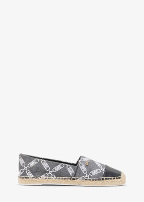 michael kors kendrick empire diamond logo jacquard slip on espadrille