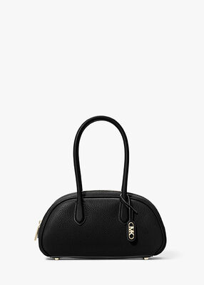 michael kors lulu small pebbled leather satchel