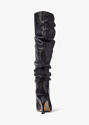 michael kors luna leather boot