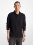 michael kors bubble knit long sleeve polo shirt