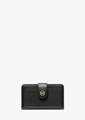 michael kors mercer medium pebbled leather wallet