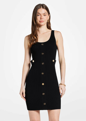 michael kors stretch knit mini dress