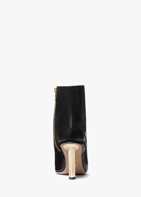 michael kors halle leather ankle boot