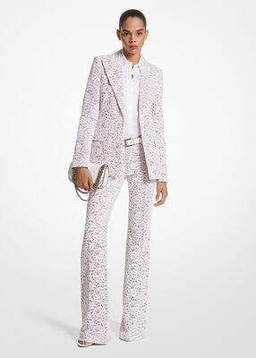 michael kors georgina corded floral lace blazer