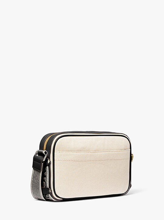 Maeve Large Canvas and Smooth Crossbody Bag