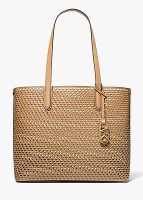 Eliza Extra-Large Woven Leather Tote Bag