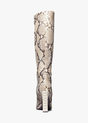 Carly Python Embossed Leather Boot