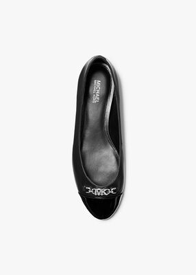 michael kors rebecca flex leather ballet flat