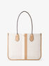 Heidi Large Signature Logo Stripe Tote Bag