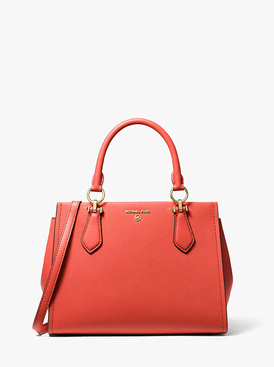 Marilyn Medium Saffiano Leather Satchel