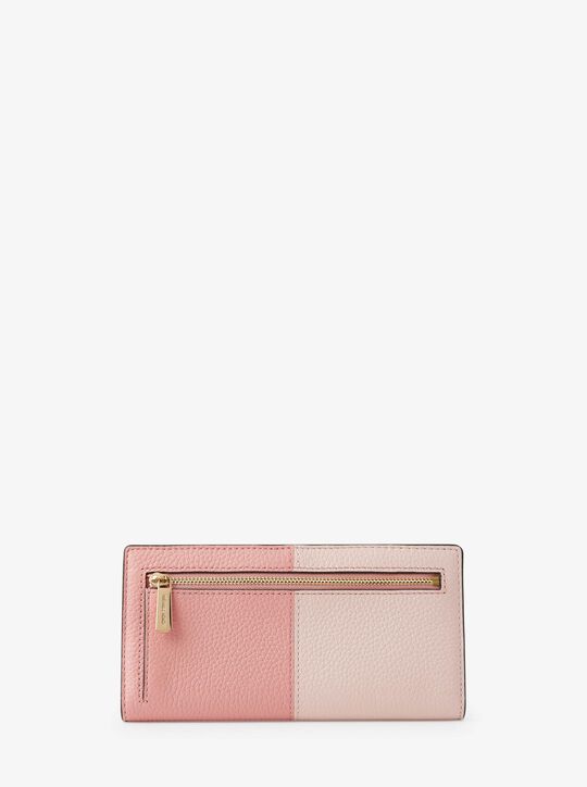 Reed Large Two-Tone Pebbled Leather Wallet