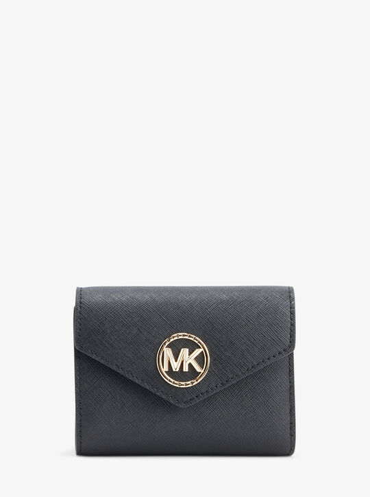 Carmen Medium Saffiano Leather Tri-Fold Envelope Wallet | Michael Kors ...