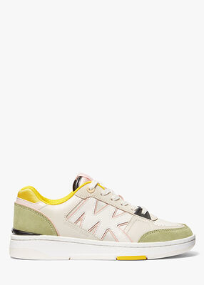 Rebel Color-Block Leather and Mesh Sneaker