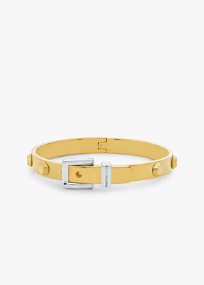 michael kors colby small precious metal plated brass bangle